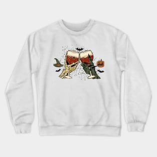Halloween Wine Crewneck Sweatshirt